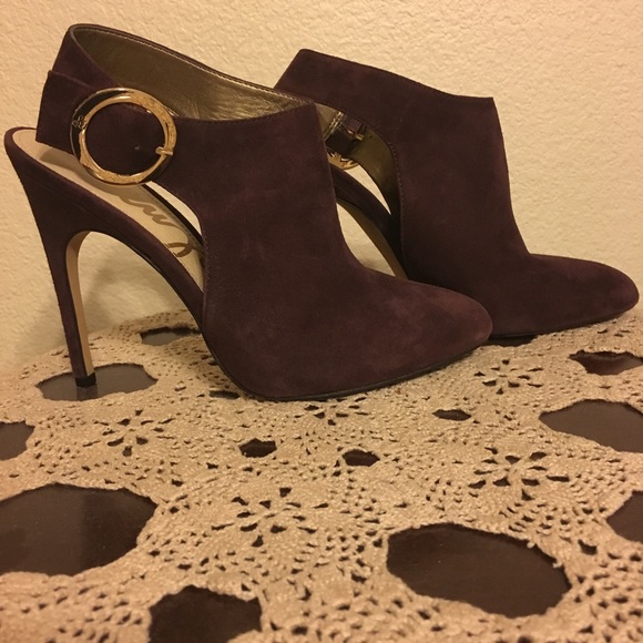Sam Edelman Shoes - Sam Edelman Julian Suede Shootie Burgundy Size 7